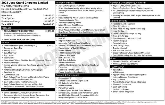 2021 Jeep Grand Cherokee Limited
