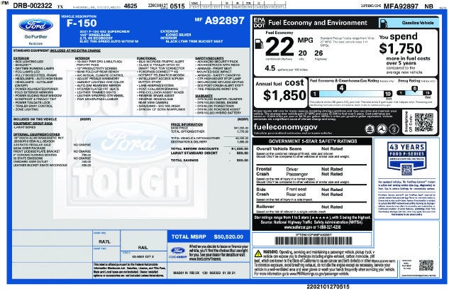 2021 Ford F-150 Lariat