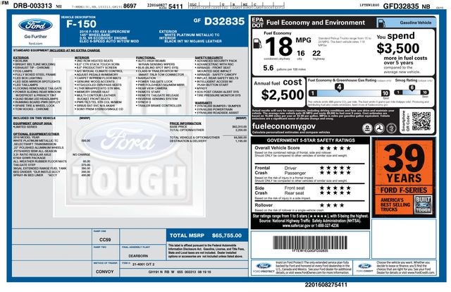 2016 Ford F-150 Limited