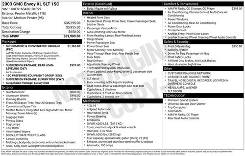 2003 GMC Envoy XL SLT