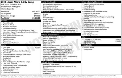 2013 Nissan Altima 2.5 SV