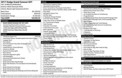 2017 Dodge Grand Caravan SXT
