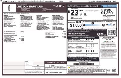 2022 Lincoln Nautilus Standard
