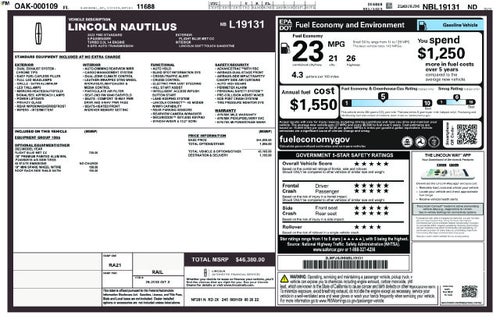 2022 Lincoln Nautilus Standard