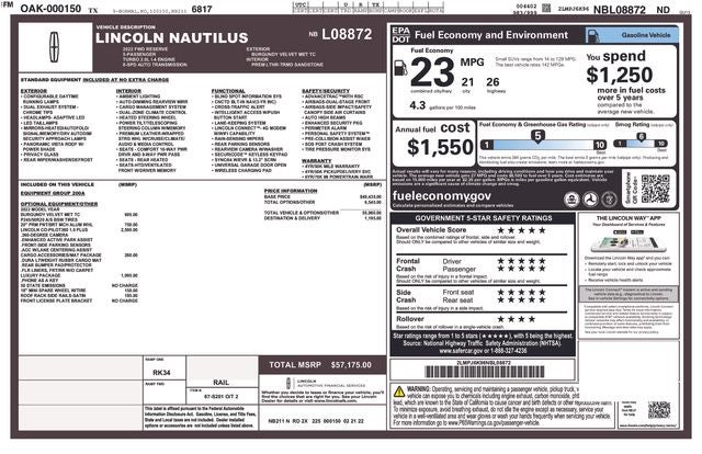 2022 Lincoln Nautilus Reserve FWD's photo
