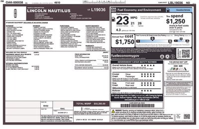 2020 Lincoln Nautilus Reserve