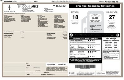 2012 Lincoln MKZ Base