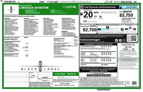 2024 Lincoln Aviator Black Label