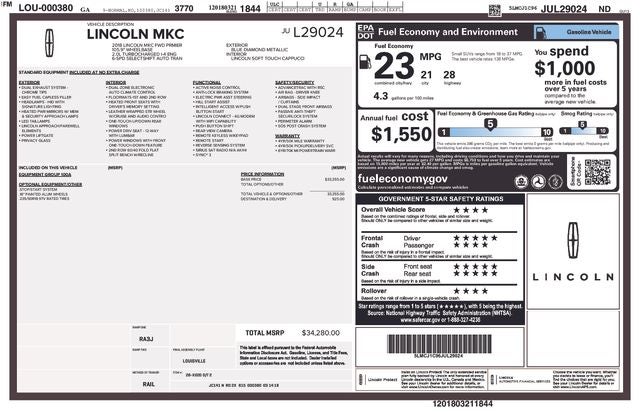 2018 Lincoln MKC Premiere