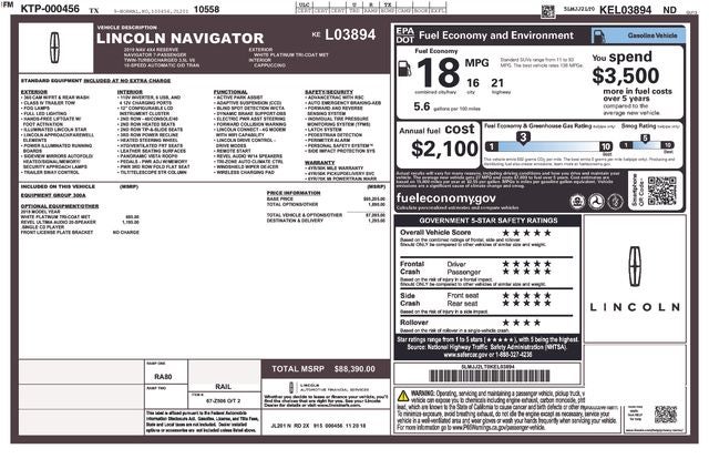 2019 Lincoln Navigator Reserve