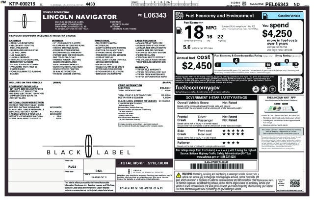 2023 Lincoln Navigator Black Label