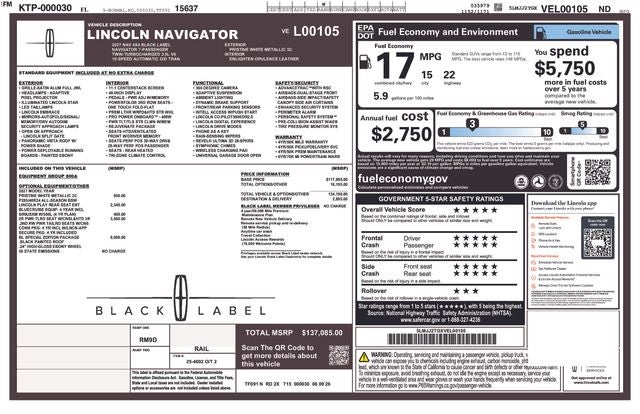 2027 Lincoln Navigator Black Label