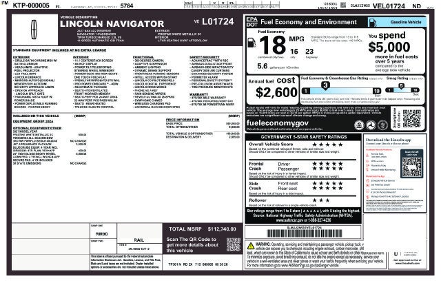 2027 Lincoln Navigator Reserve