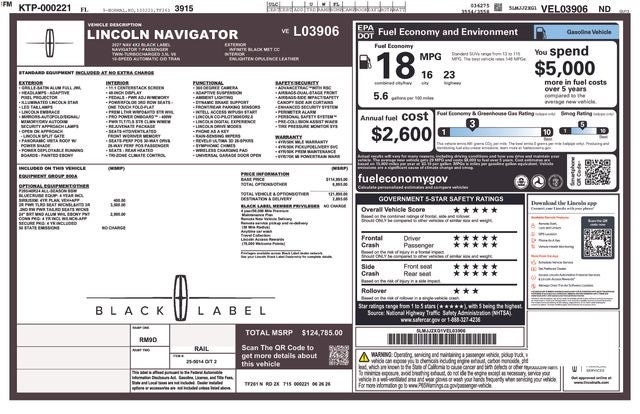 2027 Lincoln Navigator Black Label