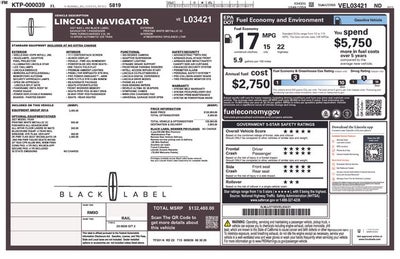 2027 Lincoln Navigator L Black Label