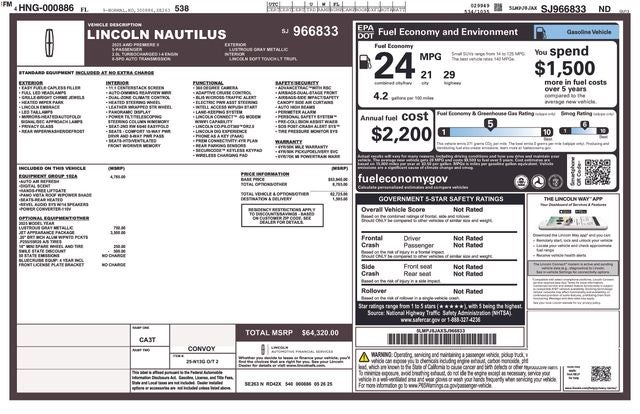 2025 Lincoln Nautilus Premiere