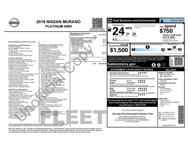 2018 Nissan Murano Platinum