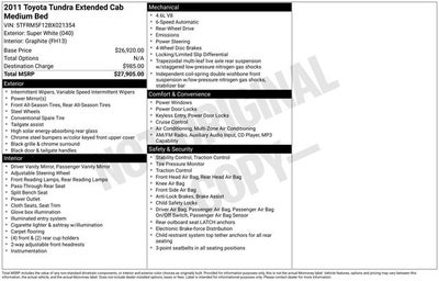 2011 Toyota Tundra Grade 4.6L V8