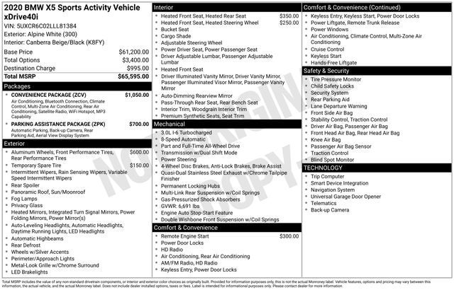 2020 BMW X5 xDrive40i
