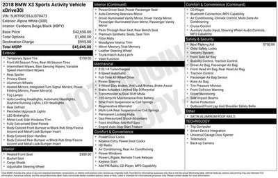 2018 BMW X3 xDrive30i