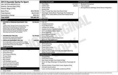 2013 Hyundai Santa Fe Sport Base