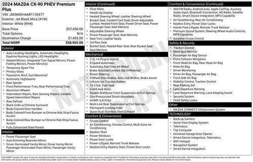 2024 Mazda Mazda CX-90 PHEV Premium Plus