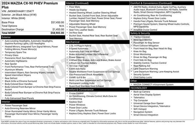 2024 Mazda Mazda CX-90 PHEV Premium Plus