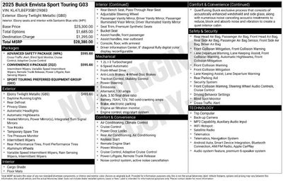 2025 Buick Envista Sport Touring