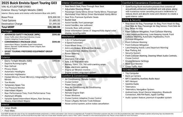 2025 Buick Envista Sport Touring