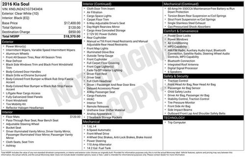 2016 Kia Soul Base