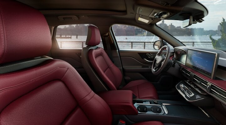 The available Perfect Position front seats in the 2025 Lincoln Corsair® SUV are shown. | Astro Lincoln in Pensacola FL