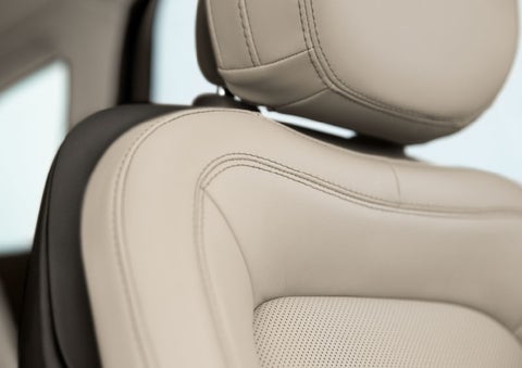 Fine craftsmanship is shown through a detailed image of front-seat stitching. | Astro Lincoln in Pensacola FL