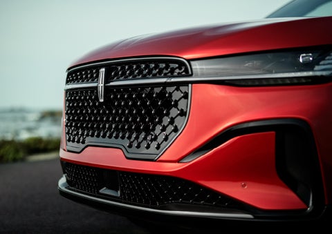 The sleek grille of a 2025 Lincoln Nautilus® SUV with the available Jet Appearance Package makes a bold statement. | Astro Lincoln in Pensacola FL
