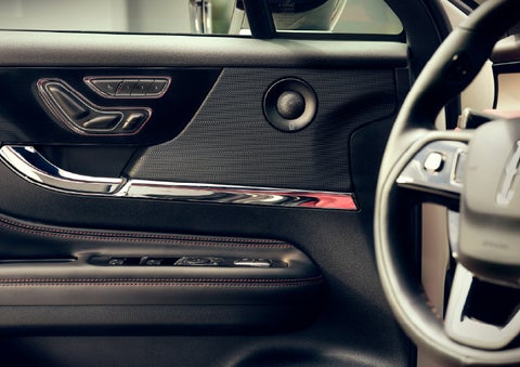 An audio speaker is shown in the driver's side door of a 2026 Lincoln Corsair® SUV | Astro Lincoln in Pensacola FL